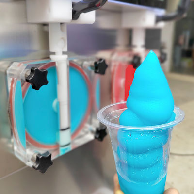 2 γεύσεις Νέο Slush Machine με LED φως Παγωμένα Κοκτέιλ Μαργαρίτα Granita Smoothies Slushy Machine
