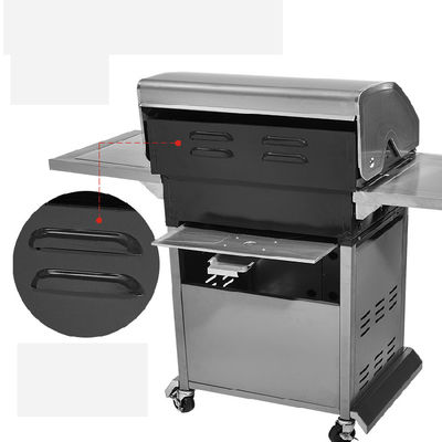 4 Καυστήρες Ψηλά Αέριο ή Άνθρακα Grill Εξωτερική Χώρος Χώρος Χώρου Χρήση
