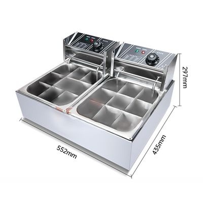 10L 9 Grids Commercial Meatball Hot Pot Food Kanto Μηχανές μαγειρέματος