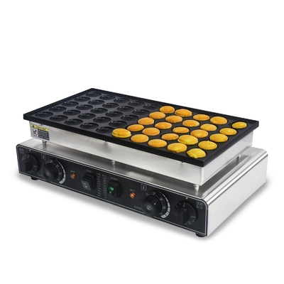 50PCS Εμπορικός κατασκευαστής Poffertjes Ηλεκτρικός κατασκευαστής τηγανίτες NonStick Coating Stainless Steel Body